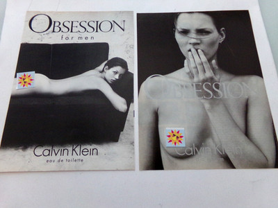 2 Calvin Klein Obsession Ads Kate Moss