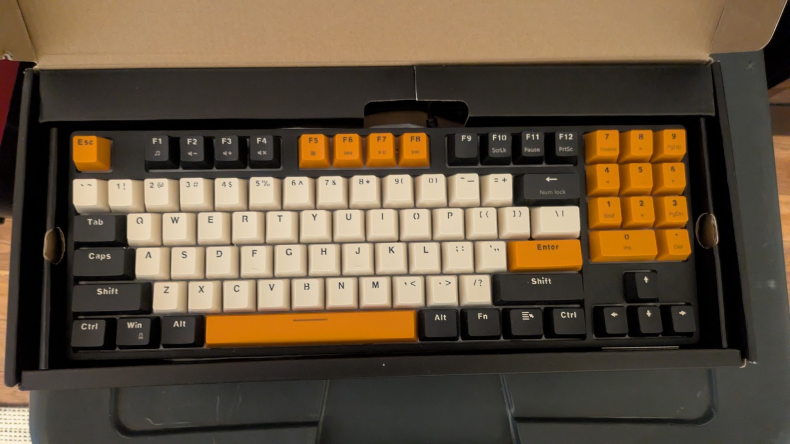 HAVIT Mechanical Gaming Keyboard KB487L Black Orange Wired U