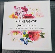 Spring Flowers Soap Gift Set 4 Pack Enriched with Shea Butter and Oils 176 Ounce