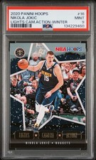 2020 PANINI HOOPS LIGHTS CAMERA ACTION WINTER #16 NIKOLA JOKIC PSA 9