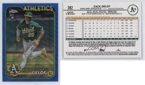 2024 Topps Chrome Blue Wave Refractor /75 Zack Gelof #282 Rookie RC