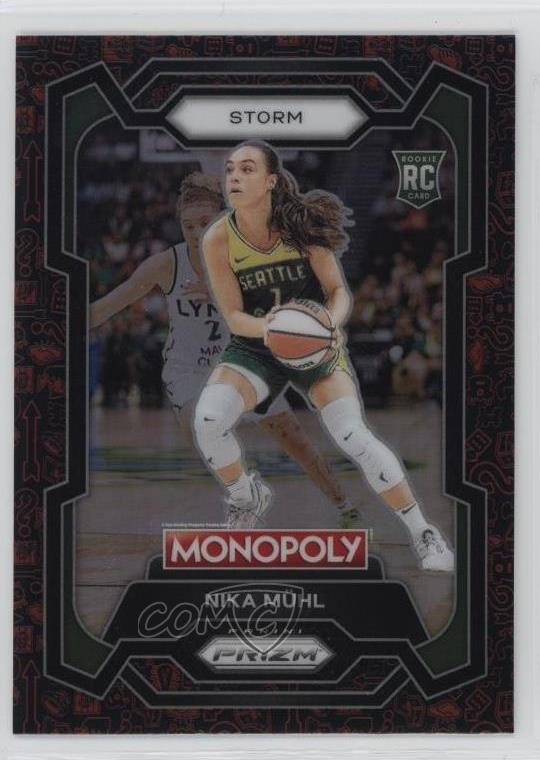 2024 Panini Prizm Monopoly WNBA Classic Icons Red Prizm Nika Muhl #4 5w0