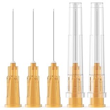 100Pcs 25G Needles 25Gauge 1Inch/25mm Sterile Disposable Injection 25G-1 Inch