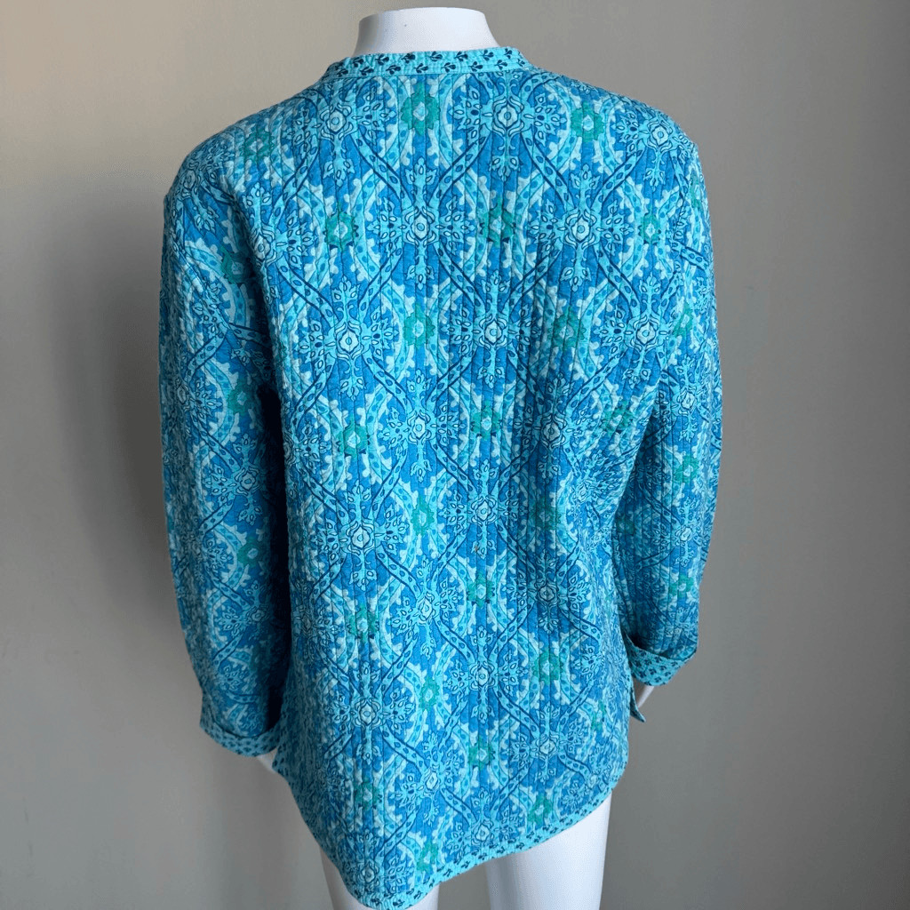 Appleseeds Reversible Quilted Patchwork Jacket 10… - image 3