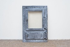 32,5 cm x 47. 5cm Gusseisen Feuertür Ton Brotbackofen Pizza - mit Glas