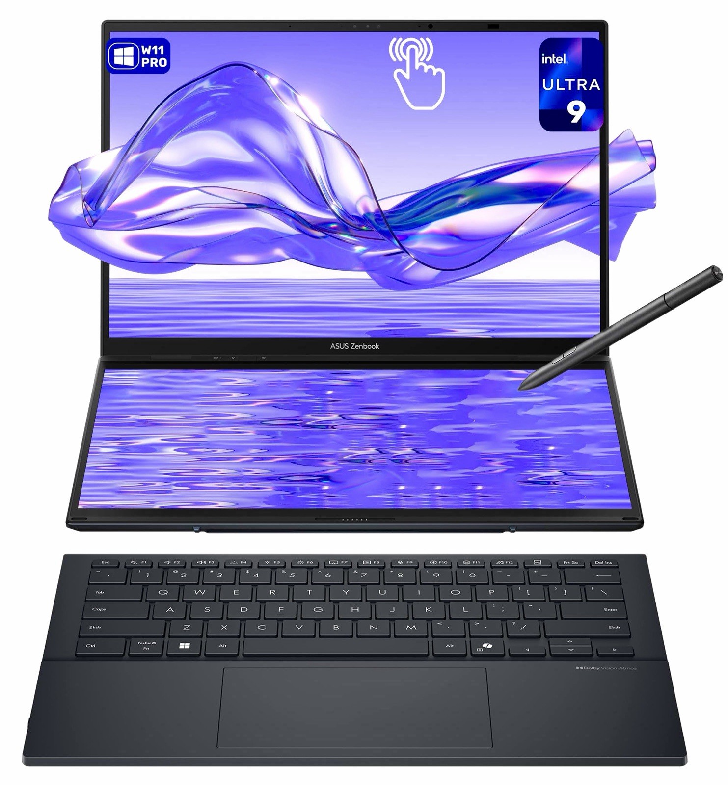 ASUS ZenBook Duo UX8406C-PS99T, 14-Inch Laptop, with Intel Core Ultra 9 285H, 1 TB SSD (Solid State Drive), Windows 11 Home