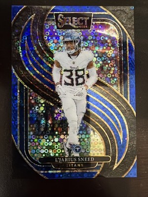 2024 Select L'Jarius Sneed Premier Blue Disco Prizm #/25 Titans