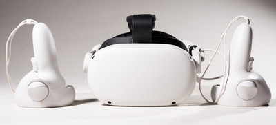 Meta Quest 2 128GB VR Headset, Touch Controllers, KIWI 6400mAh Strap | Working