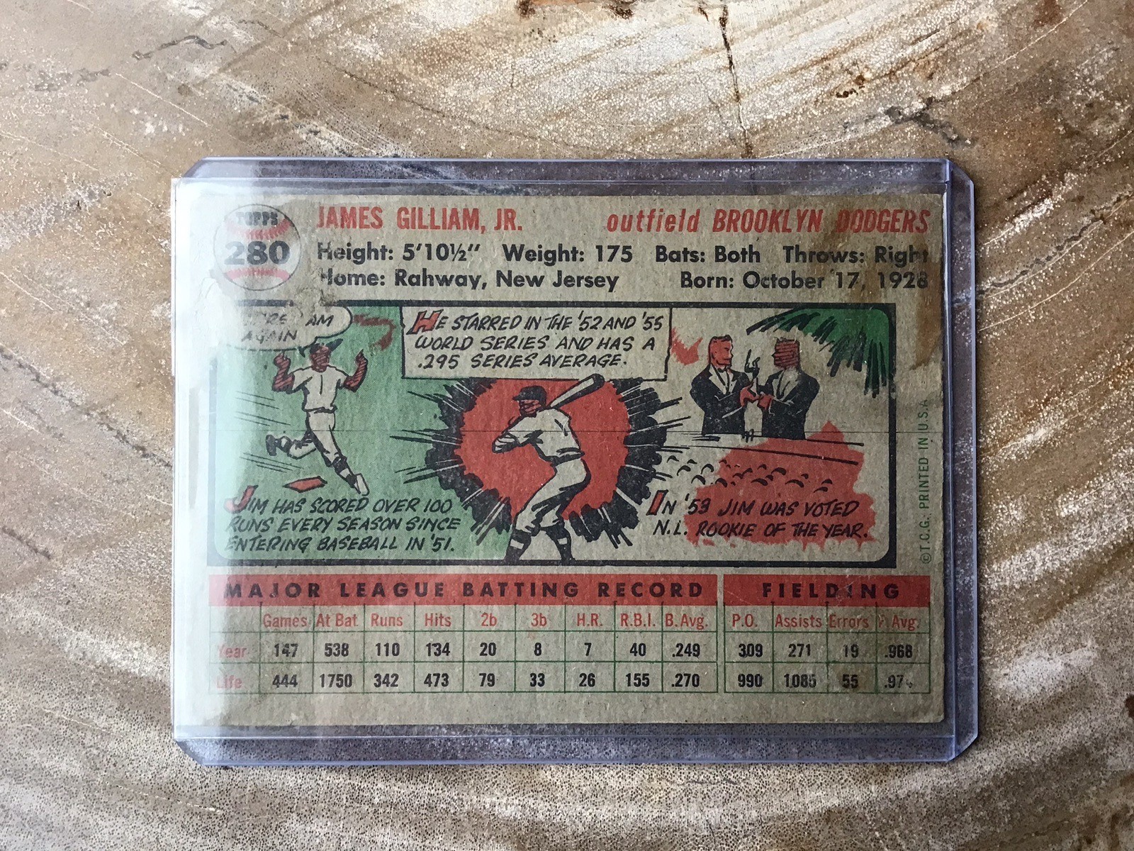 1956 Topps - Jim Gilliam #280