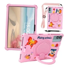 11-inch Android Tablet Case - Universal Cute Cartoon Case for ApoloSign, pink