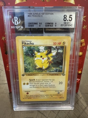 Pikachu (1st Edition) graded BGS 8.5 for sale on eBay