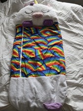 Happy Nappers Sleeping Bag Unicorn 100% polyester fiber 54 x 20" Daycare Camping
