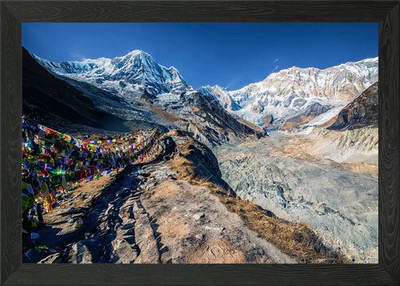 Annapurna Base Camp Gerahmtes Wandbild Poster Leinwanddruck Bild