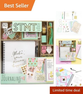 D I Y Journal Set Stationery Kit for Girls Age 8 Plus Dreamers Become Doers
