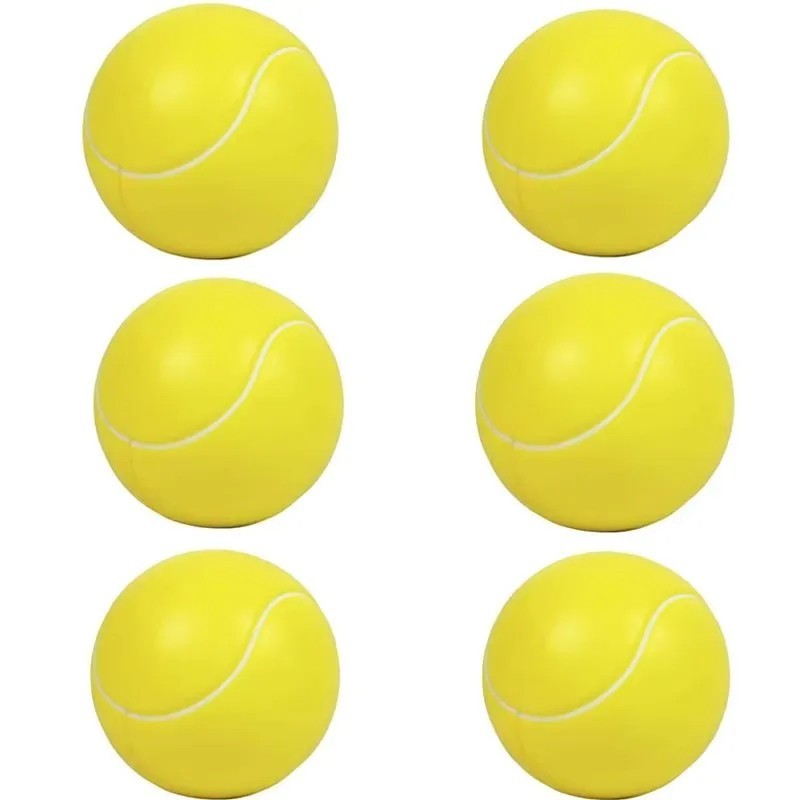 6Pcs Foam Balls for Kids 60mm Soft Sponge Tennis Balls Indoor Outdoor Sports