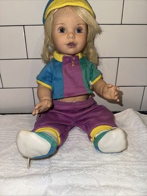 Vintage 1995 Baby So Beautiful Doll - Playmates -Blonde Hair & Blue Eyes