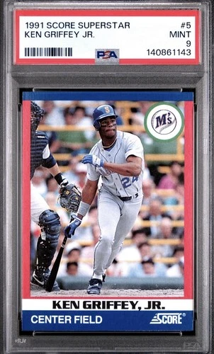1991 Score Superstar #5 Ken Griffey Jr. PSA 9