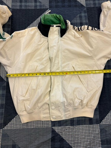 Vintage 90s Nautica Challenge J-Class White Mens Full Zip Jacket Sailing Mens XL - Foto 8 di 9