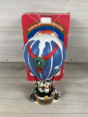 Weihnachtsmann Heißluftballonfahrt Weihnachtsschmuck 1992 Noma Matrix Industries