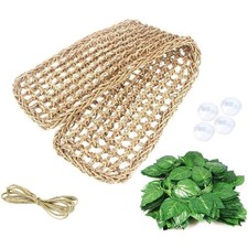 Bearded Dragon Hammock, Natural Seagrass Reptile Hammock, Reptile Lounger Bea...