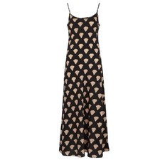 Rixo London Holly Shell Print  Silk Midi Slip Dress Size XS