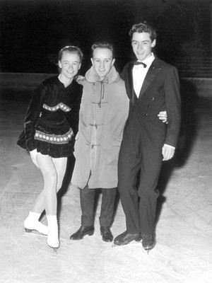 Marika Kilius with her old partner Franz Ningel and her new partne- Old Photo 1