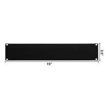 2U 19" Blank Patch Panel Filler Space Spacer Plate Network Server Rack Mountable