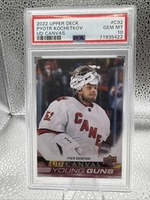2022 Upper Deck Canvas Pyotr Kochetkov Young Guns PSA 10 Hurricanes Rookie RC!!