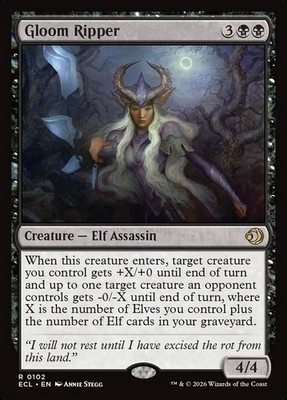 MTG Magic the Gathering Gloom Ripper (102/439) Lorwyn Eclipsed LP