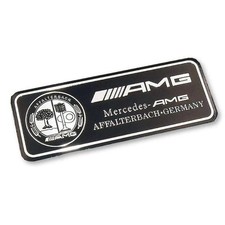 Mercedes AMG Affalterbach Logo Emblem Aufkleber Special Edition 8X3cm Schwarz