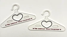 American Girl Doll Set of 2 White The American Girls Collection Heart Hangers
