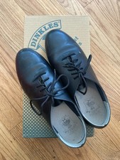 Dinkles Shoes Womens Size 10 W Marching Band Dress Black Leather Lace Style 807