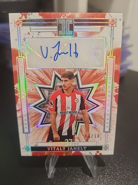 2024-25 Panini Impeccable Stars Vitaly Janelt Auto /10 Brentford