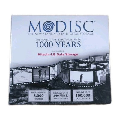 Modisc The Standard In Digital Storage Hitachi-Lg Data Last 1000 Years NEW