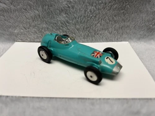 Corgi Toys turquoise B.R.M. Formula 1 Grand Prix #7 w/suspension vtg. Diecast
