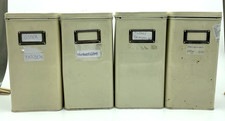 4x Alte Apotheker Horo Blechdosen -  Teedosen - 4 St. als Set Hohe ca 27 cm