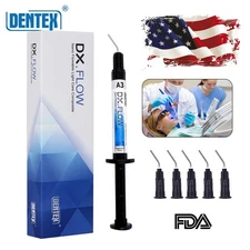 Dental Flowable Medium Flow Light Cure Composite A3 Shade DENTEX DX.FLOW USA