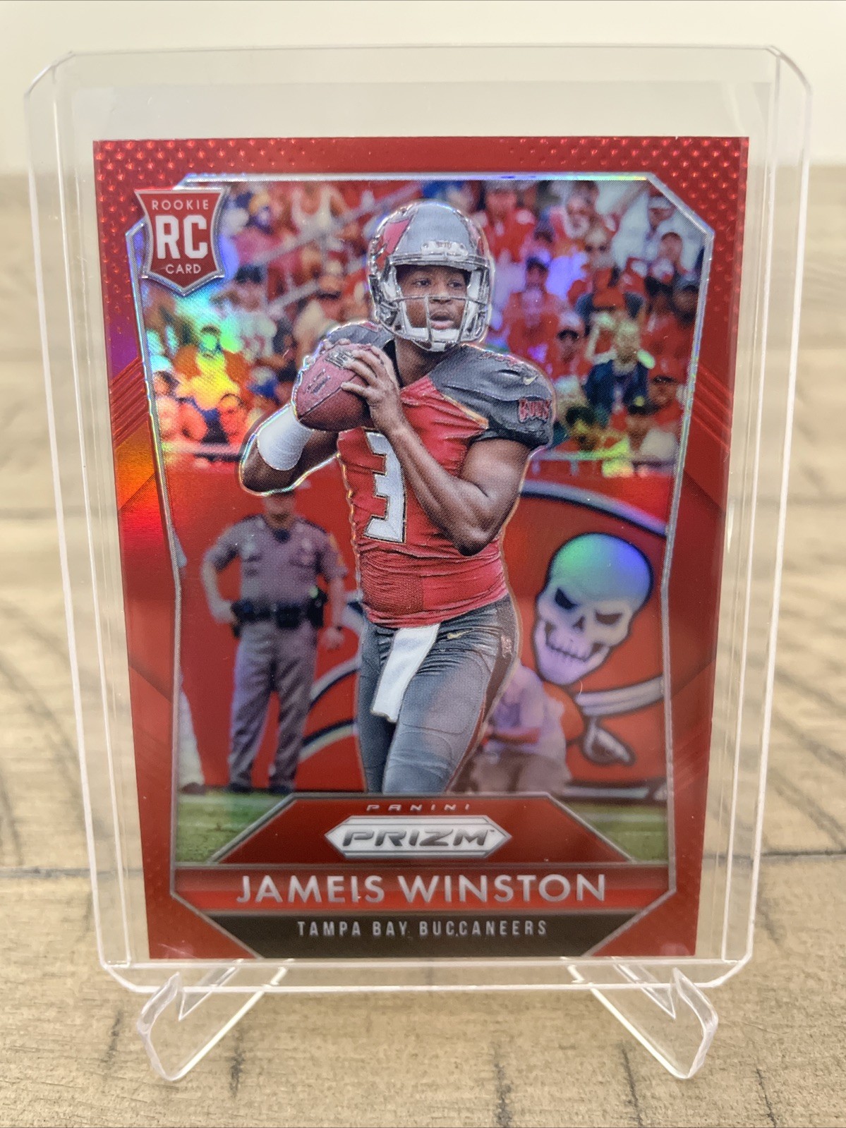 2015 Panini Prizm Rookies Red Prizm Jameis Winston #244 Rookie RC