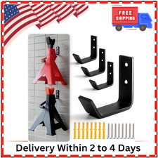 4 Packs Jack Stands Wall Mount Organizer, Heavy Duty Stainless Steel Holder Hook