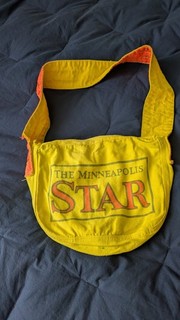 Vintage Minneapolis Star Newspaper Delivery Carrier Bag Paper Boy