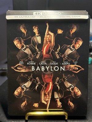 Babylon (4K UHD + Blu-ray) OOP USA STEELBOOK 2022 Brad Pitt Margot Robbie