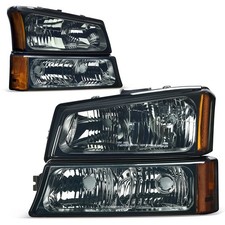 AUTOSAVER88 Headlight Assembly 03-06 Chevy Avalanche/03-07 Silverado 1500 2500 3