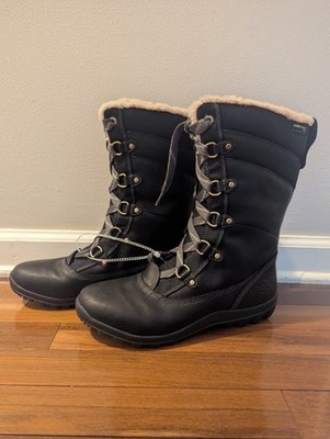 Timberland Mount Hope Women s Black Full Grain Leather WP L/F Mid-Boot (Size-11)