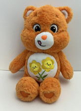 Care Bears Friend Bear Plush Orange w/ Yellow Flowers 2021 Stuffed Animal Toy