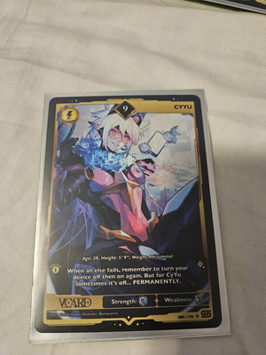 Vcard Tcg Rising Stars Limited First Edition Cyyu 9 Power Holo
