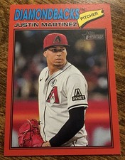 2026 Topps Heritage Red Border Justin Martinez Arizona Diamondbacks 263