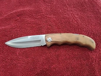 Joker Pocket Knife   Wood Handle  Lock back Made in Spain