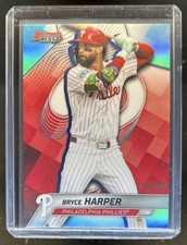 2025 Bowman's Best Bryce Harper Refractor Aqua #/199 Phillies