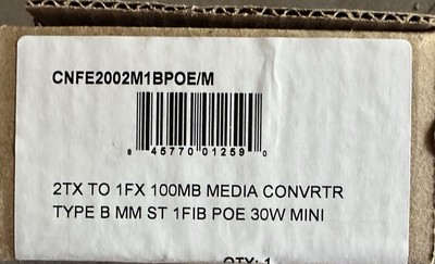 Comnet CNFE2002M1BPoE/M Mini PoE 10/100 Mbps Media Converter
