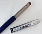 VINTAGE OLD PARKER 21 SILVER STEEL BLACK PENCIL 0.9 MM LEAD CARTRIDGE 1950s USA — photo 5